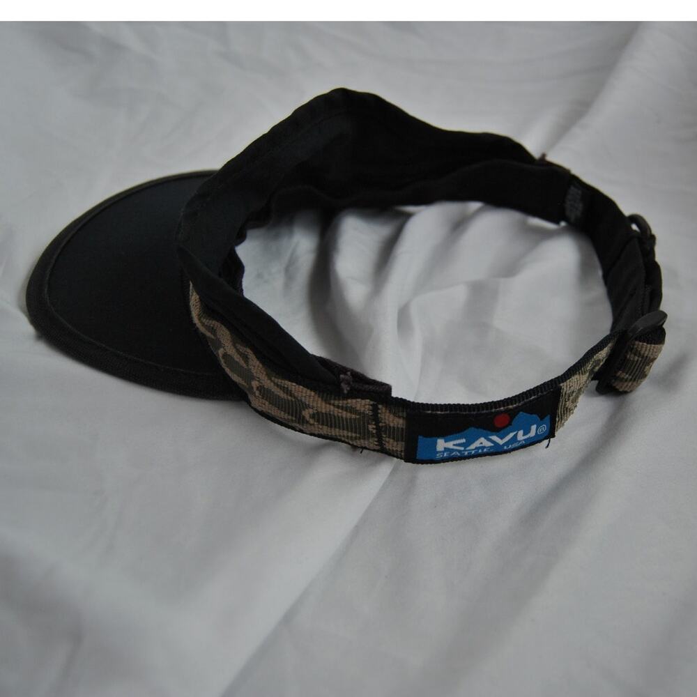 Kauv Women's Black & Brown Adjustable Visor OSFM - Picture 3 of 9